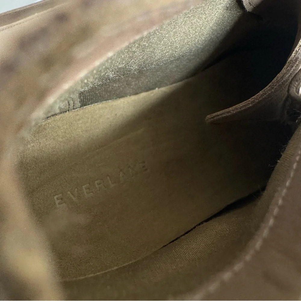 NEW Everlane Women’s Tan Taupe Suede Lace-up‎ Chukka Ankle Boots Size 7.5